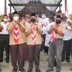 Wakil Wali Kota Pasuruan Adi Wibowo saat membuka kursus orientasi mabigus pramuka di Joglo Kejayan, Kabupaten Pasuruan.