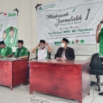 GP Ansor Tlanakan menggelar Madrasah Jurnalistik tahap pertama, di Aula Kampus STIEBA, Dusun Sumber Anyar, Larangan Tokol, Tlanakan, Pamekasan.