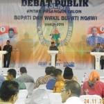 Suasana debat publik Cabup Ngawi Sesi 2. foto: zainal abidin/BANGSAONLINE
