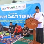 Wali Kota Pasuruan, Saifullah Yusuf, saat melaunching Kampung Zakat di Masjid An-Nur, Kelurahan Panggungrejo.