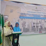 Ketua PDNA Surabaya, Talitha Shabrina El-Jihan, saat memberi sambutan.
