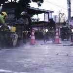 Pembukaan jalan beton lajur arah Semarang dan lajur arah Purwodadi di KM Smg 21+715-21+717, Demak, Jawa Tengah, setelah direkonstruksi. Foto: Ist