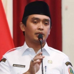 Wali Kota Pasuruan, Adi Wibowo, saat memberi sambutan.