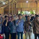Halalbihalal HMI Universitas Islam Negeri (UIN) Malang, di Waroeng Tani, Kecamatan Dau, Kabupaten Malang, Sabtu (03/05/2025).