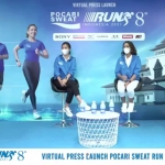 Kegiatan press conference virtual sambut Pocari Sweat Run 2021. (foto: ist)