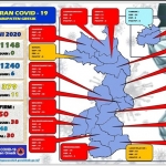 Peta sebaran Covid-19 di Kabupaten Gresik per 15 Juni 2020.