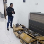 Barang bukti miras hasil razia cipta kondisi jelang Ramadan yang dilakukan Polres Pamekasan