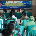 Suasana sosialisasi Pelayanan KB Kesehatan Reproduksi di Gedung Ahmad Yani Makodim 0813/Bojonegoro.