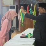 Prosesi Wisuda Angkatan X SMK Plus NU Sidoarjo, Sabtu (11/6/2022). foto: ist.