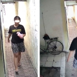 Tangkapan layar dari rekaman CCTV lorong kos-kosan sang pacar, menunjukkan bahwa siswi SMAN 9 Surabaya berada di lokasi tersebut.