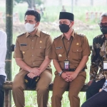 Wakil Gubernur Jawa Timur, Emil Elestianto Dardak, saat mendampingi Presiden Joko Widodo di Mojokerto.