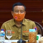  Kepala Pelaksana Badan Penanggulangan Bencana Daerah (BPBD) Jatim, Suban Wahyudiono, saat jumpa pers di Gedung Negara Grahadi Surabaya, Jumat (29/5/2020). foto: ist.