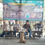 Suasana diskusi publik yang digelar PCNU Bangil bersama petani.