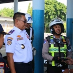 Penertiban angkutan yang dilakukan Dishub Jombang.