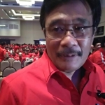 Ketua Bidang Keanggotaan dan Organisasi DPP PDI Perjuangan Djarot Saiful Hidayat, usai membuka dan memberikan pengarahan di Konfercab DPC PDI se-Jawa Timur di Hotel Savana Malang, Ahad (07/07). foto: IWAN IRAWAN/ BANGSAONLINE 