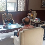 Audiensi antara Kapolda Jatim dengan PT. PLN Jatim di Lobby Tribrata lantai 2 Mapolda Jatim, Kamis (4/3/2021) pagi.