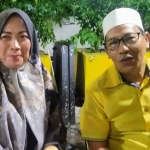 Bakal Calon Ketua DPD Golkar Gresik, Anis Ambiyo Putri dan Asroin Widiana. Foto: Ist.