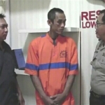 Pelaku saat berada di tahanan Polsek Lowokwaru, Kota Malang.