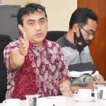 Perwakilan DPC FSPSI saat menyampaikan permasalahan yang dialami karyawan di 4 perusahaan. 