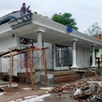 Pembangunan Gedung PMI Kabupaten Pasuruan di eks Rumah Sakit Bangil sudah tahap finishing.
