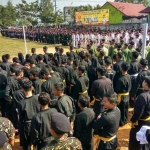 Suasana saat gelar Apel Anti Pancasila.