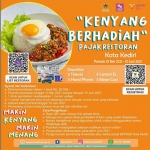 Poster Program Undian "Kenyang Berhadiah" Pajak Restoran Kota Kediri. (foto: ist)