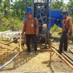 ESDA Sumenep lakukan pengeboran di Lingkungan Ponpes Desa Braji.