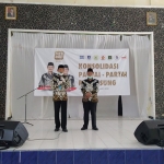 YesBro saat di atas panggung menyampaikan orasi politik dalam konsolidasi tersebut. (foto: ist).