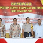 Wabup dan jajarannya dalam acara Pembinaan Forum Pembauran Kebangsaan (PFPK) 2018.

