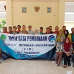 Para pengurus KIM se-Kota Pasuruan saat foto bersama.