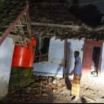 Lokasi ledakan Dusun Plumpungrejo, Desa Karangtengah, Kecamatan Kandangan, Kabupaten Kediri.  Foto: Ist.