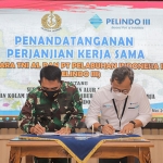 Penandatanganan perjanjian kerja sama antara Pelindo III dengan Pushidrosal. (foto: ist)