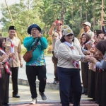 Pelepasan kontingen Kwarcab Gerakan Pramuka Kota Kediri. Foto Ist