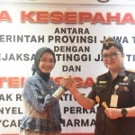 Wali Kota Kediri bersama Kajari Kota Kediri. Foto: Ist