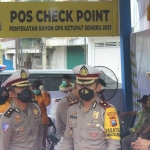 Polresta Sidoarjo telah memberlakukan larangan mudik untuk masyarakat di luar wilayahnya, dengan mulai melaksanakan adanya penyekatan, sejak hari Kamis (6/5/2021). (foto: ist)