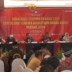 KPU Kota Kediri saat menggelar sosialisasi tahapan pilkada 2024. Foto: Ist. 