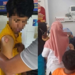Korban pendemo Bupati Sidoarjo di Gedung KPK Jakarta yang mengalami kecelakaan di Tol Madiun saat perjalanan pulang. 