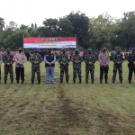 Apel gelar pasukan sebelum kunker Presiden di Alun-Alun Ngawi.