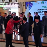 Pengukuhan pengurus Dewan Koperasi Indonesia Daerah (Dekopinda) Kabupaten Magetan masa bakti 2025–2030. Foto: ANTON/HB