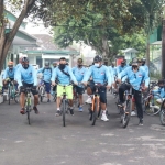 Romongan Gowes Bareng Dandim sedang beraksi.