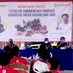 Kegiatan bimtek bertema "Teknologi Budi Daya dan Produksi Komoditas Aneka Kacang dan Ubi" di Mojokerto.
