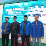 Acara halal bihalal dan debat kandidat calon ketua PC PMII Sidoarjo 2024-2025 (dok. Ist)