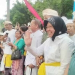 Risma saat melepas pawai Ogoh-ogoh