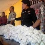 Ribuan pil koplo saat dirilis oleh Polres Tuban. Suwandi/BangsaOnline