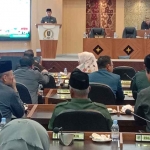 Paripurna dengan agenda persetujuan pertanggungjawaban APBD Kabupaten Tuban Tahun Anggaran 2022. 