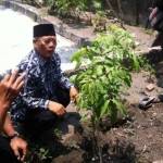 Cawabup Masykuri saat berkunjung di Desa Jambu yang warganya mayoritas berwirausaha kelengkeng. foto: arif kurniawan/BANGSAONLINE