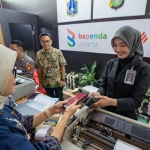 Layanan pembayaran PKB atau Pajak Kendaraan Bermotor di Jakarta Fair.