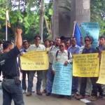 Demo buruh PT Artawa di Pemkab Gresik