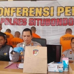 Kapolres Situbondo, AKBP Rezi Dharmawan saat Konferensi pers. (Ist)