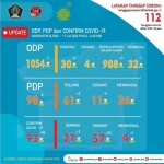 Jumlah sebaran kasus Covid-19 di Kabupaten Blitar per tanggal 17 Juli 2020.